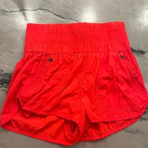 FP Movement by Free People Bright Red/Orange Athletic Shorts